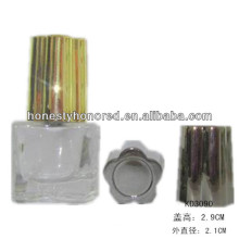 Kosmetische Nagellack-Glasflasche / Blumen-Kappe